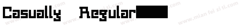 Casually Regular字体转换